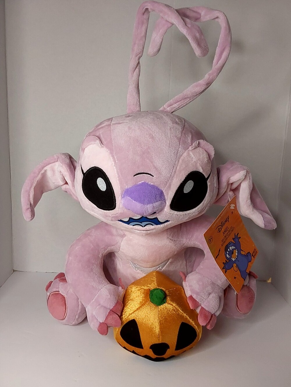 2025 Halloween Disney Angel Porch Greeter from Lilo & Stitch  Pink With Pumpkin